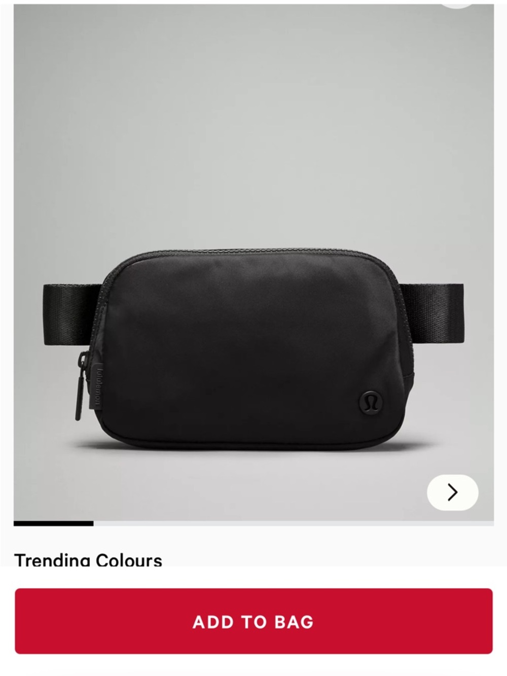 lululemon athletica Black Men's Waist Pack